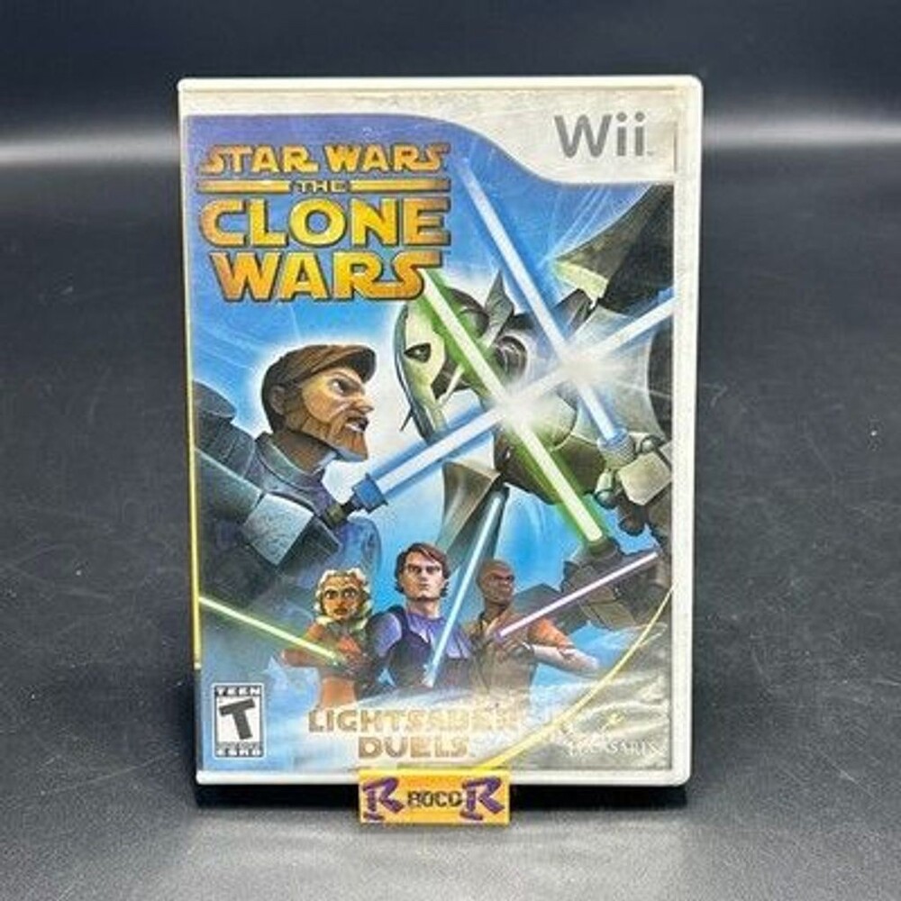 Star Wars The Clone Wars Lightsaber Duels (Nintendo Wii) Complete W/ Manual
